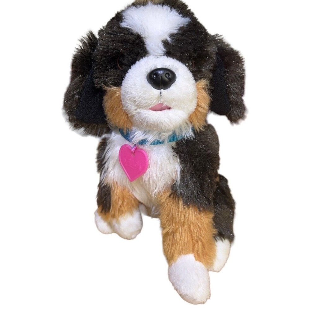 Animagic Animated Scruffies Brown White Dog 12” Plush‎ Stuffed Animal Toy READ